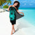 Hawaii Hibiscus Sarong - Harold Turtle - Turquoise - Polynesian Pride