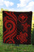 Hawaii Premium Quilt - Red Tentacle Turtle - Polynesian Pride