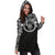 Niue Women Hoodie Dress - Niue Coat Of Arms Polynesian Black Color - Polynesian Pride