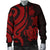 New Caledonia Men's Bomber Jacket - Red Tentacle Turtle - Polynesian Pride