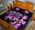 Hawaiian Kanaka Hibiscus Plumeria Mix Polynesian Turtle Quilt Bed Set Pink AH - Polynesian Pride