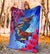 Guam Premium Blanket - KoKo Bird With Map - Polynesian Pride