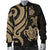 New Caledonia Men's Bomber Jacket - Gold Tentacle Turtle - Polynesian Pride