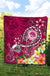 FSM Premium Quilt - Turtle Plumeria (PINK) - Polynesian Pride