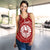 Tahiti Women's Racerback Tank - Tahiti Seal In Polynesian Tattoo Style (Red) - Polynesian Pride