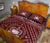 Samoa Personalised Quilt Bed Set - Samoa Seal In Polynesian Tattoo Style (Red) - Polynesian Pride