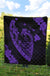 Hawaii Hibiscus Banzai Surfing Premium Quilt Purple - Polynesian Pride