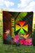 Wallis and Futuna Polynesian Personalised Premium Quilt - Hibiscus and Banana Leaves - Polynesian Pride