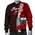 Samoa Polynesian Men's Bomber Jacket - Coat Of Arm With Hibiscus - Polynesian Pride