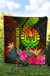 Tahiti Polynesian Personalised Premium Quilt - Hibiscus and Banana Leaves - Polynesian Pride