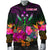 Kosrae Men's Bomber Jacket - Summer Hibiscus - Polynesian Pride