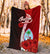 Guam Polynesian Premium Blanket - Coat Of Arm With Hibiscus - Polynesian Pride