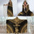 New Caledonia Polynesian Chief Hooded Blanket - Gold Version - Polynesian Pride