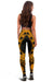 Nauru Women Leggings Polynesian Pattern Gold - Polynesian Pride