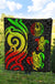 Tahiti Polynesian Premium Quilt - Reggae Tentacle Turtle - Polynesian Pride