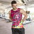 Tonga Custom Personalised Men's Tank Top - Turtle Plumeria (Pink) Pink - Polynesian Pride