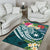 The Philippines Area Rug - Summer Plumeria (Turquoise) - Polynesian Pride