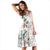 Hawaii Tropical Pattern With Orchids, Leaves And Gold Chains. Midi Dress - Polynesian Pride