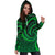 New Zealand Maori Mangopare Women Hoodie Dress Polynesian - Green - Polynesian Pride