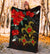 Hawaii Turtle Hibiscus Polynesian Premium Blanket - Adela Style - AH - Polynesian Pride