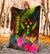 Kosrae Polynesian Premium Blanket - Hibiscus and Banana Leaves - Polynesian Pride