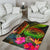 American Samoa Polynesian Personalised Area Rug - Hibiscus and Banana Leaves - Polynesian Pride