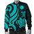 Northern Mariana Men's Bomber Jacket - Tentacle Turtle Turquoise - Polynesian Pride