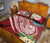 Tahiti Polynesian Quilt Bed Set - Summer Plumeria (Red) - Polynesian Pride