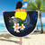 Palau Polynesian Beach Blanket - Turtle With Plumeria Flowers - Polynesian Pride