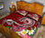 Samoa Custom Personalised Quilt Bed Set - Turtle Plumeria (Red) - Polynesian Pride