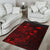 Tokelau Area Rugs Turtle Hibiscus Red - Polynesian Pride