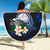 Marshall Islands Polynesian Beach Blanket - Turtle With Plumeria Flowers - Polynesian Pride