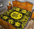 Hawaiian Map Honu Hibiscus Yellow Polynesian Quilt Bed Set - Polynesian Pride