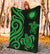 Northern Mariana Premium Blanket - Tentacle Turtle Green - Polynesian Pride