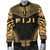 Fiji Polynesian Chief Men's Bomber Jacket - Gold Version - Polynesian Pride