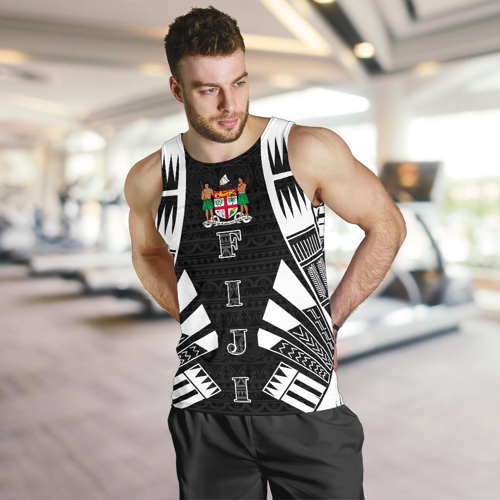 Fiji Men Tank Top - Polynesian Tattoo Black - Polynesian Pride