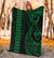 Hawaii Kakau Green Polynesian Premium Blanket - Polynesian Pride