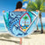 Guam Beach Blanket - Custom Personalised Turtle Under The Sea Style - Polynesian Pride