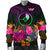 YAP Men's Bomber Jacket - Summer Hibiscus - Polynesian Pride