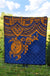 Marshall Islands Polynesian Premium Quilt - Blue Turtle - Polynesian Pride