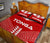 Tonga Quilt Bed Set - Tonga Pattern - Red Version - Polynesian Pride