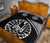 Tahiti Polynesian Quilt Bed Set - Tahiti Flag Black Curve Style - Polynesian Pride