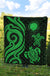 Northern Mariana Islands Premium Quilt - Green Tentacle Turtle - Polynesian Pride