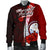 Marshall Islands Polynesian Men's Bomber Jacket - Coat Of Arm With Hibiscus - Polynesian Pride