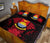 Kiribati Polynesian Quilt Bed Set Hibiscus Red - Polynesian Pride