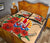 Tahiti Polynesian Quilt Bed Set - Hibiscus Coat of Arm Beige - Polynesian Pride