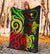 Chuuk Micronesian Premium Blanket - Reggae Tentacle Turtle - Polynesian Pride