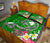 Pohnpei Quilt Bed Set - Turtle Plumeria (Green) - Polynesian Pride