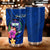 Samoa Polynesian Custom Personalised Tumbler - Floral With Seal Blue One Style 30oz X-Large Blue - Polynesian Pride