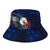 Niue Polynesian Bucket Hat - Blue Turtle Hibiscus - Polynesian Pride